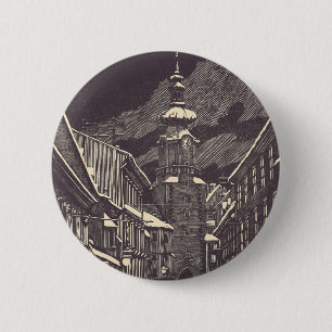 Michael's Gate in Bratislava, Slovakia 6 Cm Round Badge