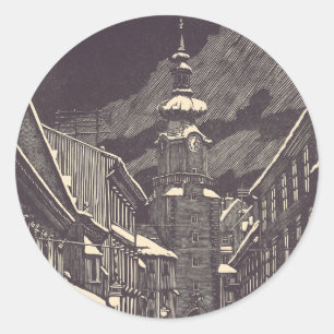 Michael's Gate in Bratislava, Slovakia Classic Round Sticker