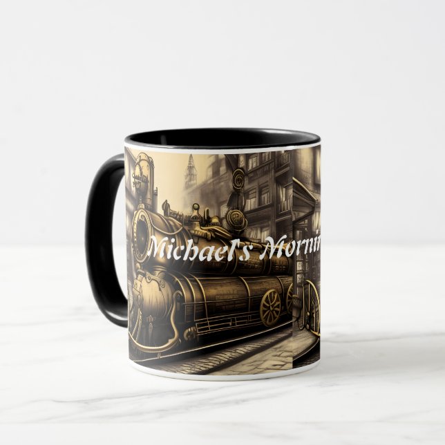 Michael's Morning Coffee Personalised Customisable Mug (Front Left)