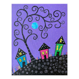 Michael's Purple House Photo Print