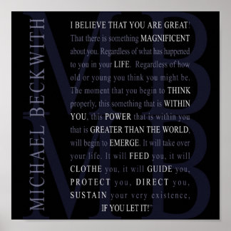 Micheal Beckwith quote poster