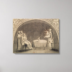 Michel de Nostradame  and Catherine Canvas Print