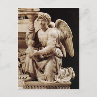Michelangelo- Angel with Candlestick Postcard