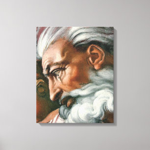 Michelangelo Creation Adam God Art Canvas Print