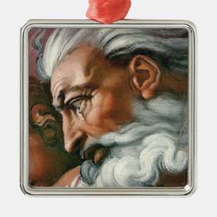 Michelangelo Creation Adam God Art Metal Tree Decoration
