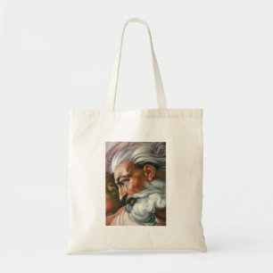 Michelangelo Creation Adam God Art Tote Bag