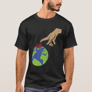 MichelAngelo  Creation of Adam Earth with reset bu T-Shirt