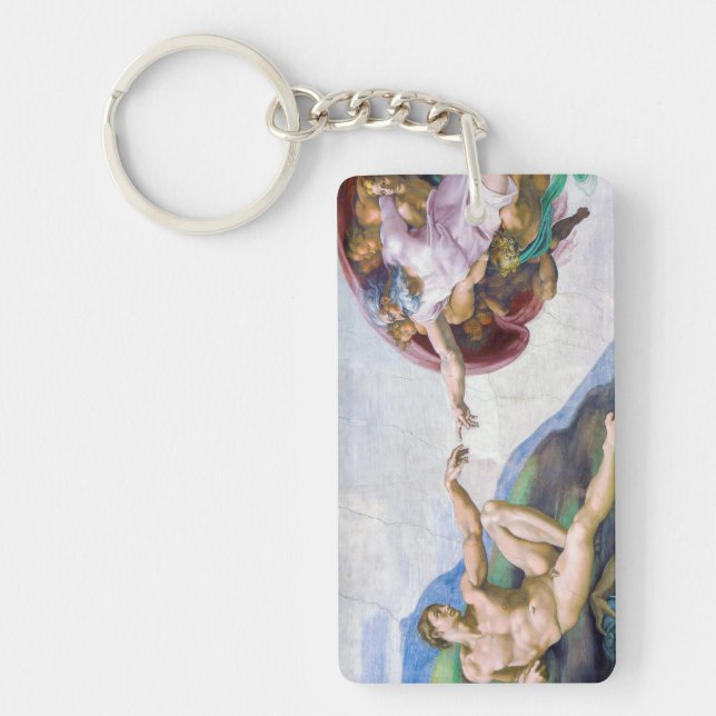Michelangelo - Creation of Adam Isolated Key Ring (Front)