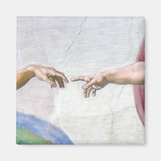 Michelangelo - Creation of Adam Isolated Magnet (Front)