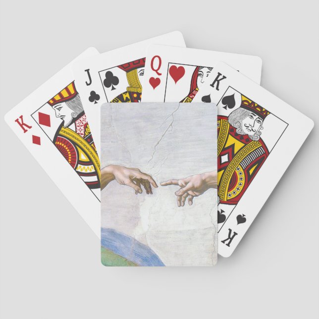 Michelangelo - Creation of Adam Isolated Playing Cards (Back)