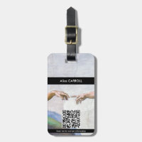 Michelangelo - Creation of Adam Isolated - QR Code