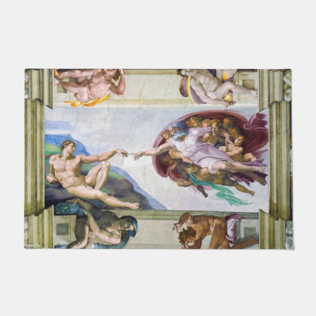 Michelangelo - Creation of Adam, Sistine Chapel's Doormat (Front)