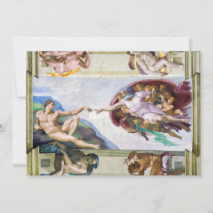 Michelangelo - Creation of Adam, Sistine Chapel's Invitation
