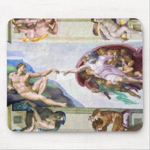 Michelangelo - Creation of Adam, Sistine Chapel's Mouse Pad