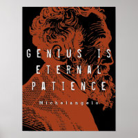 Michelangelo Genius Is Eternal Patience Quote