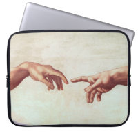 Michelangelo Hands Laptop Sleeve