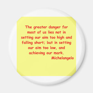 michelangelo quote magnet