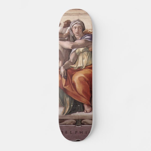 Michelangelo Renaissance Art Skateboard (Front)
