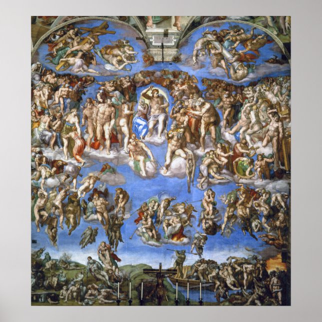 Michelangelo The Last Judgment Fine Art Print (Front)