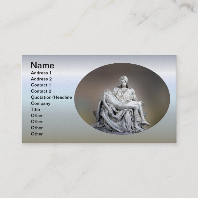 Michelangelo - The Pieta Business Card (Front)