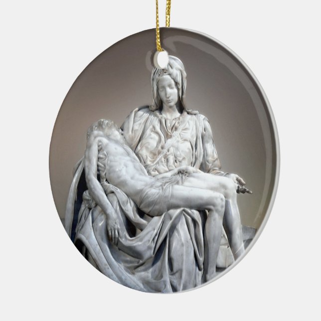 Michelangelo - The Pieta Ceramic Tree Decoration (Left)
