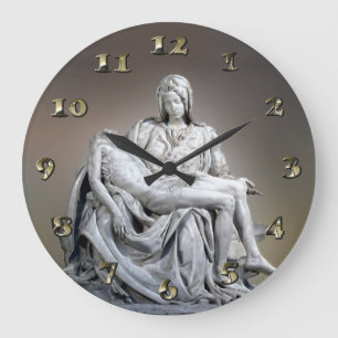 Michelangelo - The Pieta Large Clock