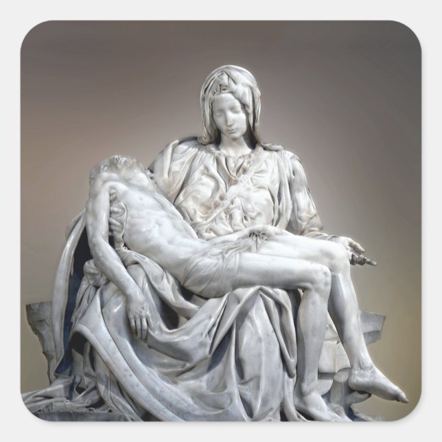 Michelangelo - The Pieta Square Sticker (Front)