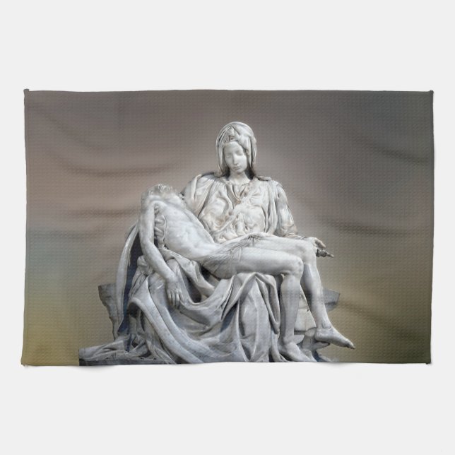 Michelangelo - The Pieta Tea Towel (Horizontal)