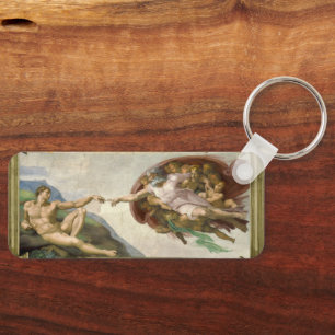 Michelangelo's Creation of Man (Creation of Adam) Key Ring