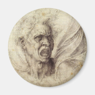 Michelangelo's Damned Soul, Head of a Man Magnet