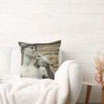 Michelangelo's David 1 Cushion<br><div class="desc">20” x 20” throw pillow with an image of a replica of Michelangelo's David in the Piazza Della Signoria in Florence,  Italy. Brown back. See the entire Italy Pillow collection in the HOME section.</div>
