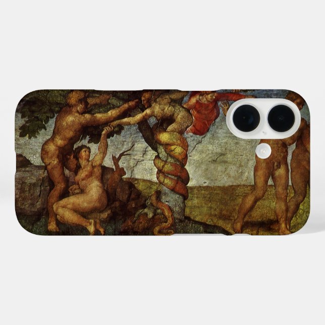 Michelangelo's Fall and Expulsion, Garden of Eden Case-Mate iPhone Case (Back (Horizontal))