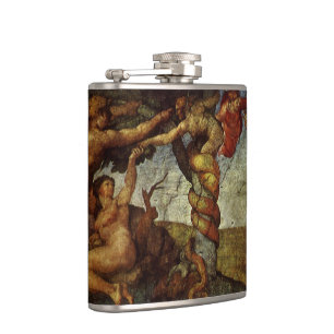 Michelangelo's Fall and Expulsion, Garden of Eden Hip Flask