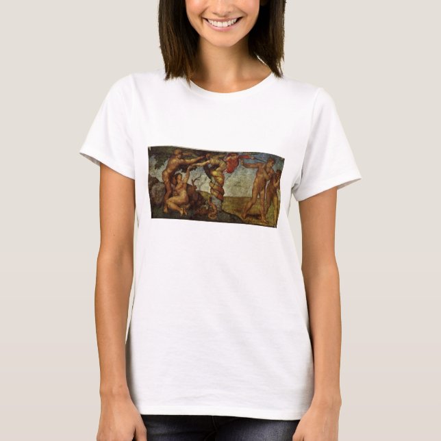 Michelangelo's Fall and Expulsion, Garden of Eden T-Shirt (Front)