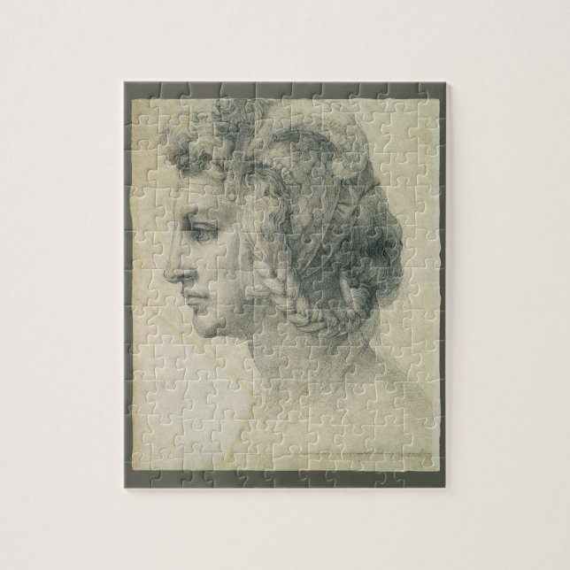Michelangelo's Ideal Head of a Woman Jigsaw Puzzle (Vertical)