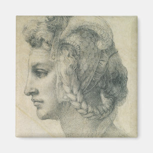 Michelangelo's Ideal Head of a Woman Magnet
