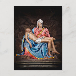 Michelangelo's Pietà (1498–1499) THE LAMB OF GOD Holiday Postcard