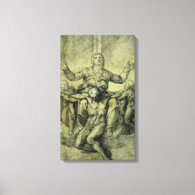 Michelangelo's Pieta for Vittoria Colonna Canvas Print (Front)