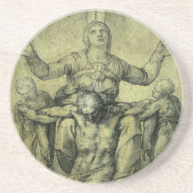 Michelangelo's Pieta for Vittoria Colonna Coaster (Front)