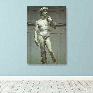 Michelangelo's Statue of David Canvas Print