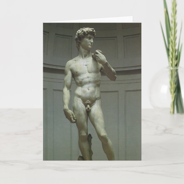 Michelangelo's Statue of David Card (Front)