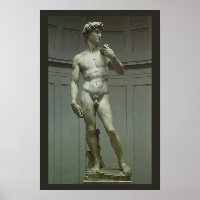 Michelangelo's Statue of David Poster (Front)