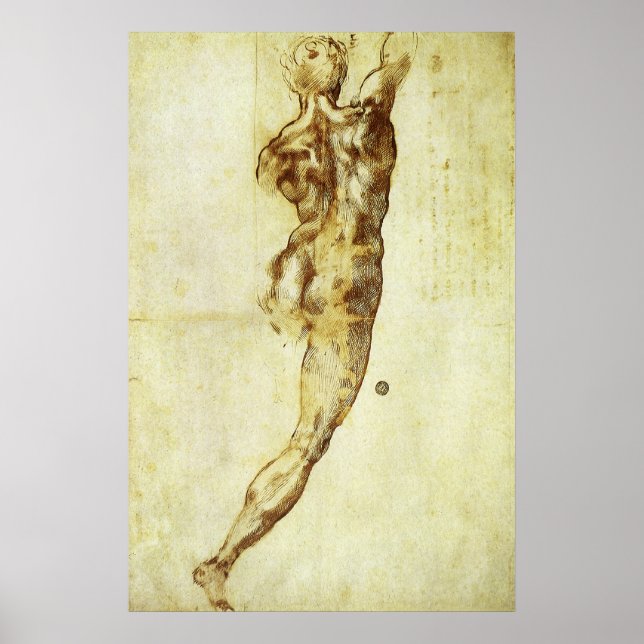 Michelangelo's Study for the Battle of Cascina Poster (Front)