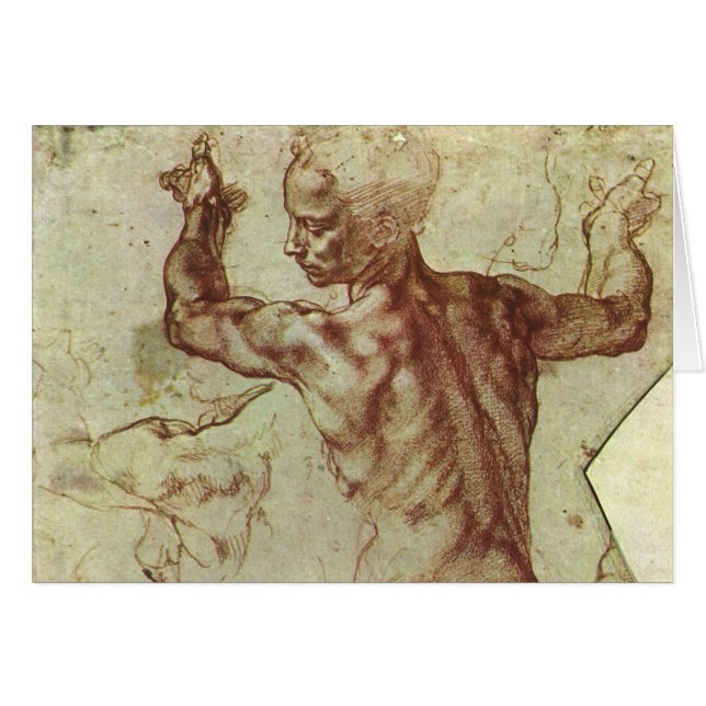 Michelangelo's Study of a Libyan Sibyl (Front Horizontal)