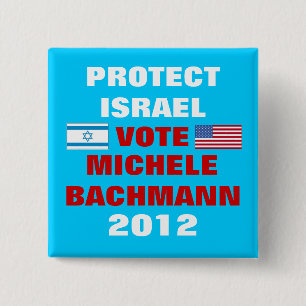 Michele Bachmann Israel 2012 15 Cm Square Badge