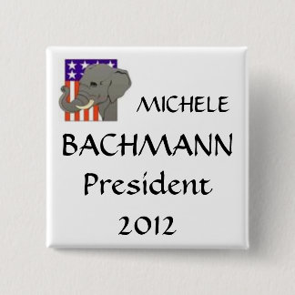 MICHELE, BACHMANN, President 2012 15 Cm Square Badge