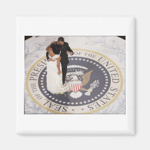 Michelle and Barack Obama Magnet