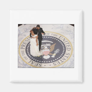 Michelle and Barack Obama Magnet