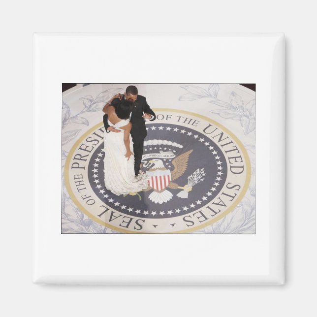 Michelle and Barack Obama Magnet (Front)