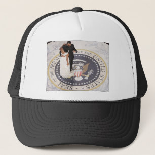 Michelle and Barack Obama Trucker Hat